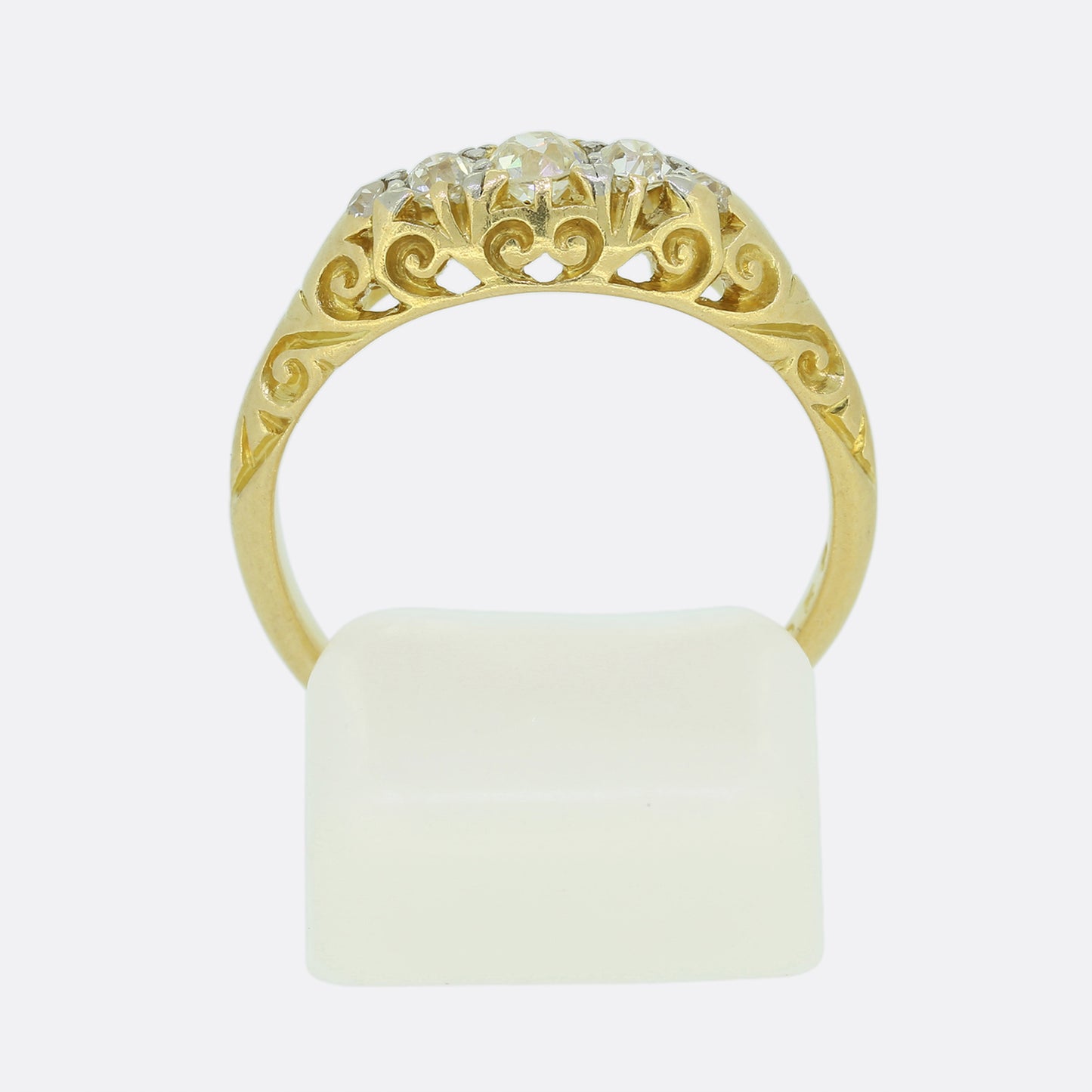 Victorian Five Stone 0.25 Carat Diamond Ring