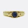 Vintage Sapphire Openable Solitaire Ring