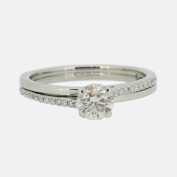 De Beers 0.46 Carat Diamond Promise Solitaire Ring