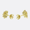 Dior Enamel and Diamond Flower Earrings
