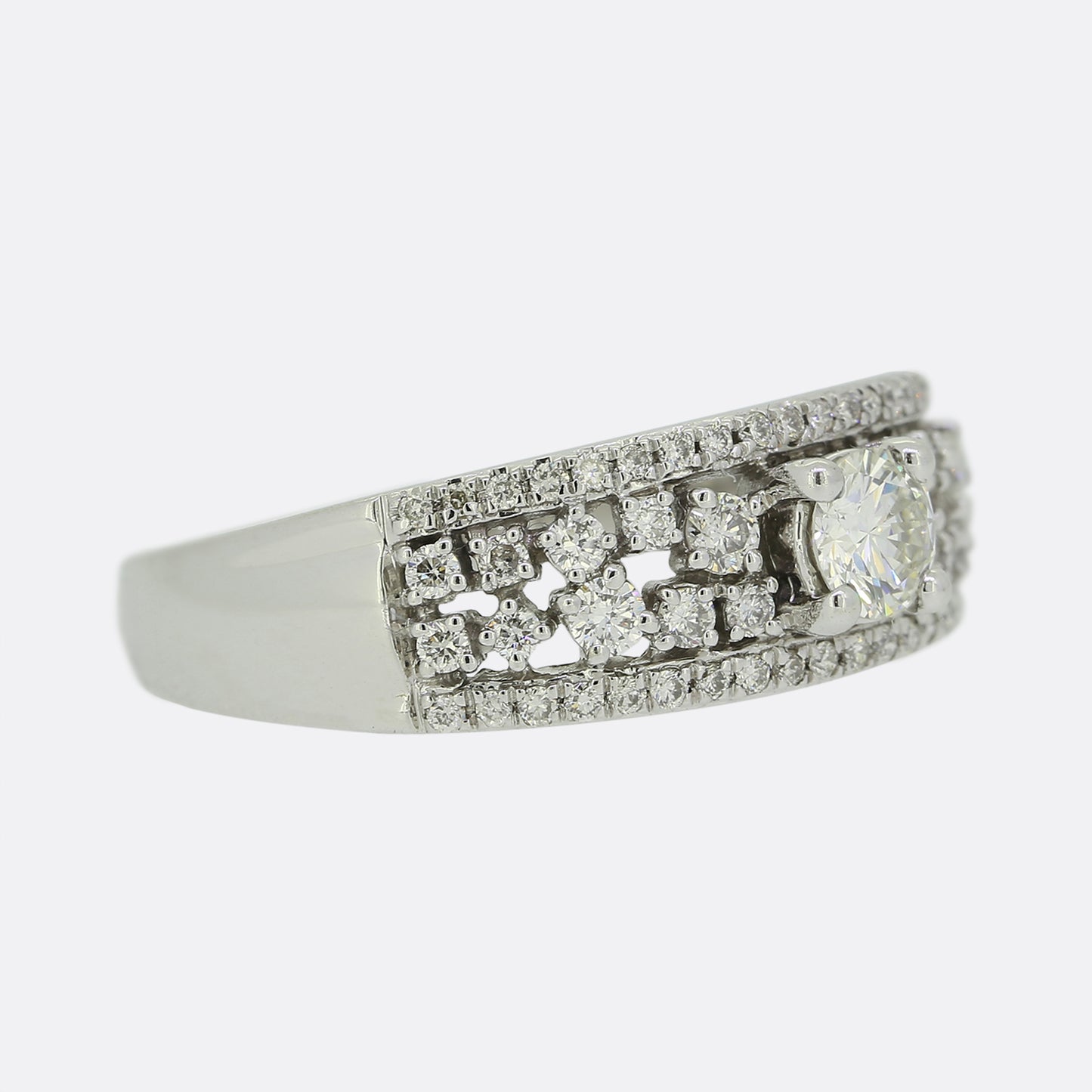 0.25 Carat Diamond Cluster Ring