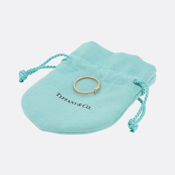 Tiffany and Co. Tiffany T Diamond Wire Band Ring Size L 1/2