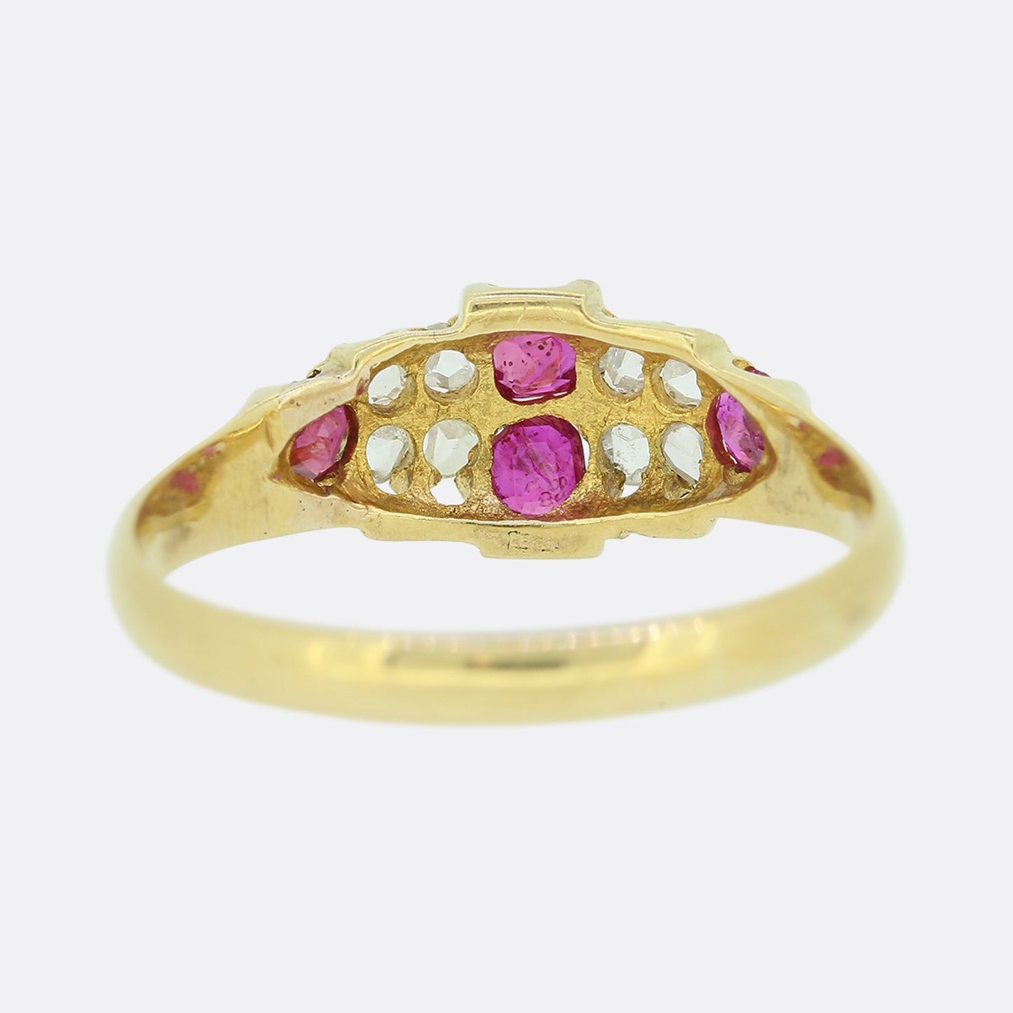 Victorian Burmese Ruby and Diamond Ring