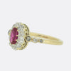 Burmese Ruby and Diamond Cluster Ring