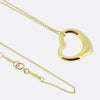 Tiffany & Co. Open Heart Diamond Pendant Necklace