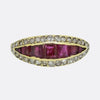 Victorian Ruby and Diamond Cluster Ring