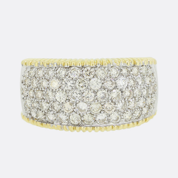 2.00 Carat Diamond Wide Band Ring