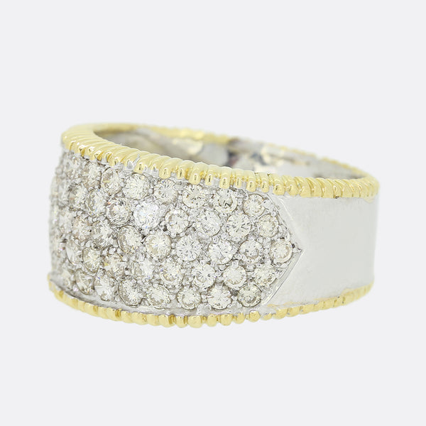 2.00 Carat Diamond Wide Band Ring