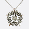 Victorian Diamond Flower Necklace