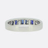 Sapphire and Diamond Eternity Band