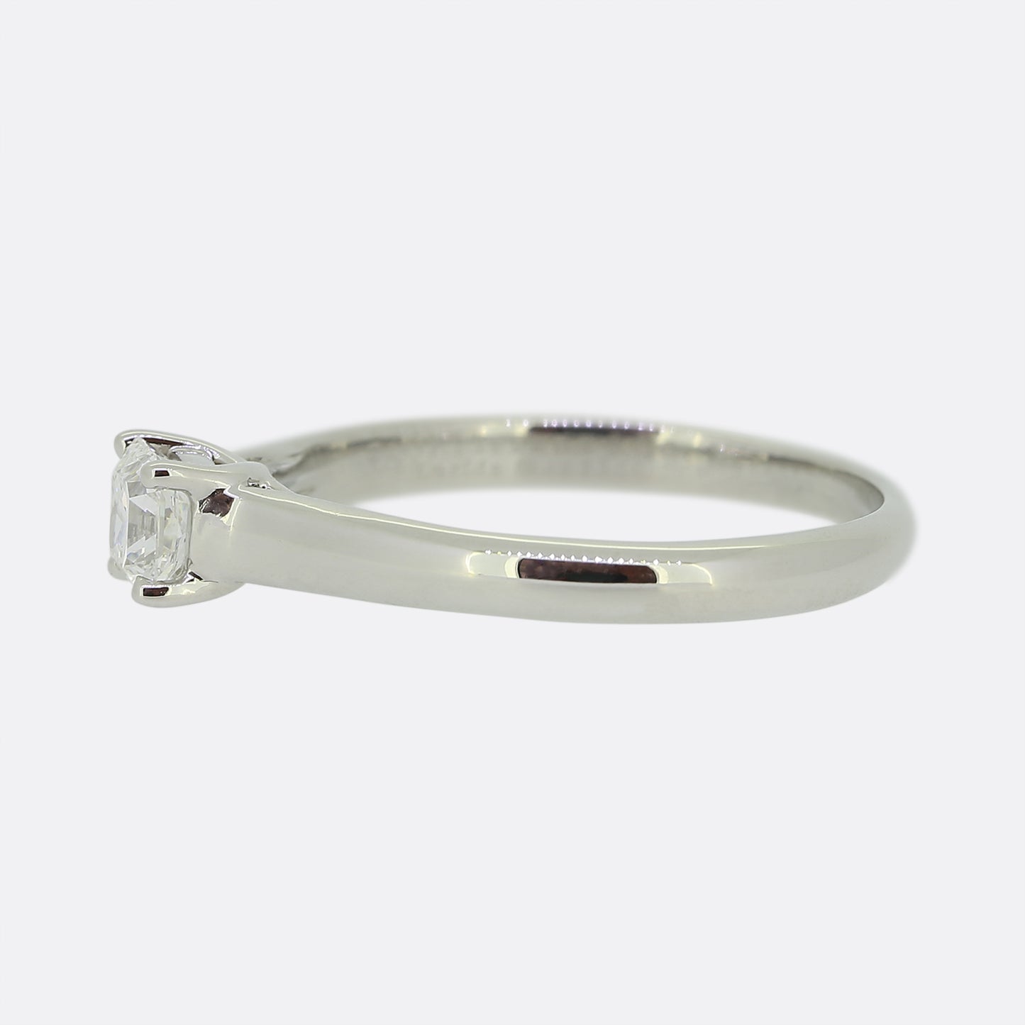 Tiffany & Co. 0.43 Carat Lucida Cut Diamond Solitaire Ring