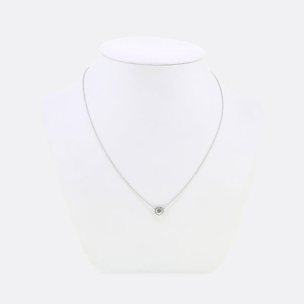 Bezel set diamond necklace tiffany new arrivals