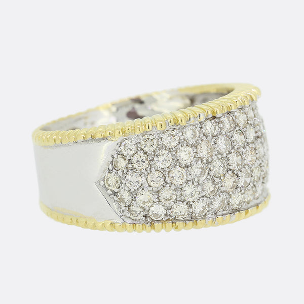 2.00 Carat Diamond Wide Band Ring