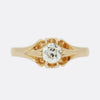 Victorian 0.35 Carat Old Cut Diamond Gypsy Ring