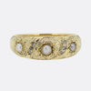 Victorian Three-Stone Pearl and Diamond Ring