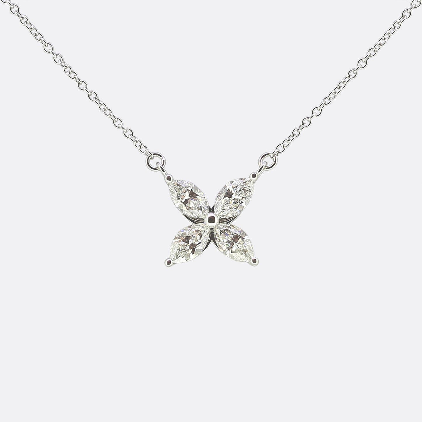 Tiffany & Co. Victoria Diamond Pendant Necklace