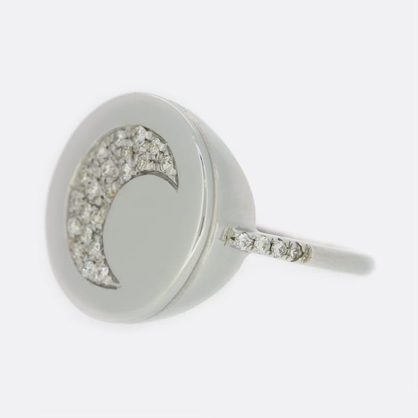 Carolina Bucci Diamond Moon Ring