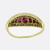 Victorian Ruby and Diamond Cluster Ring