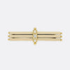 Edwardian Diamond and Pearl Triple Bar Brooch
