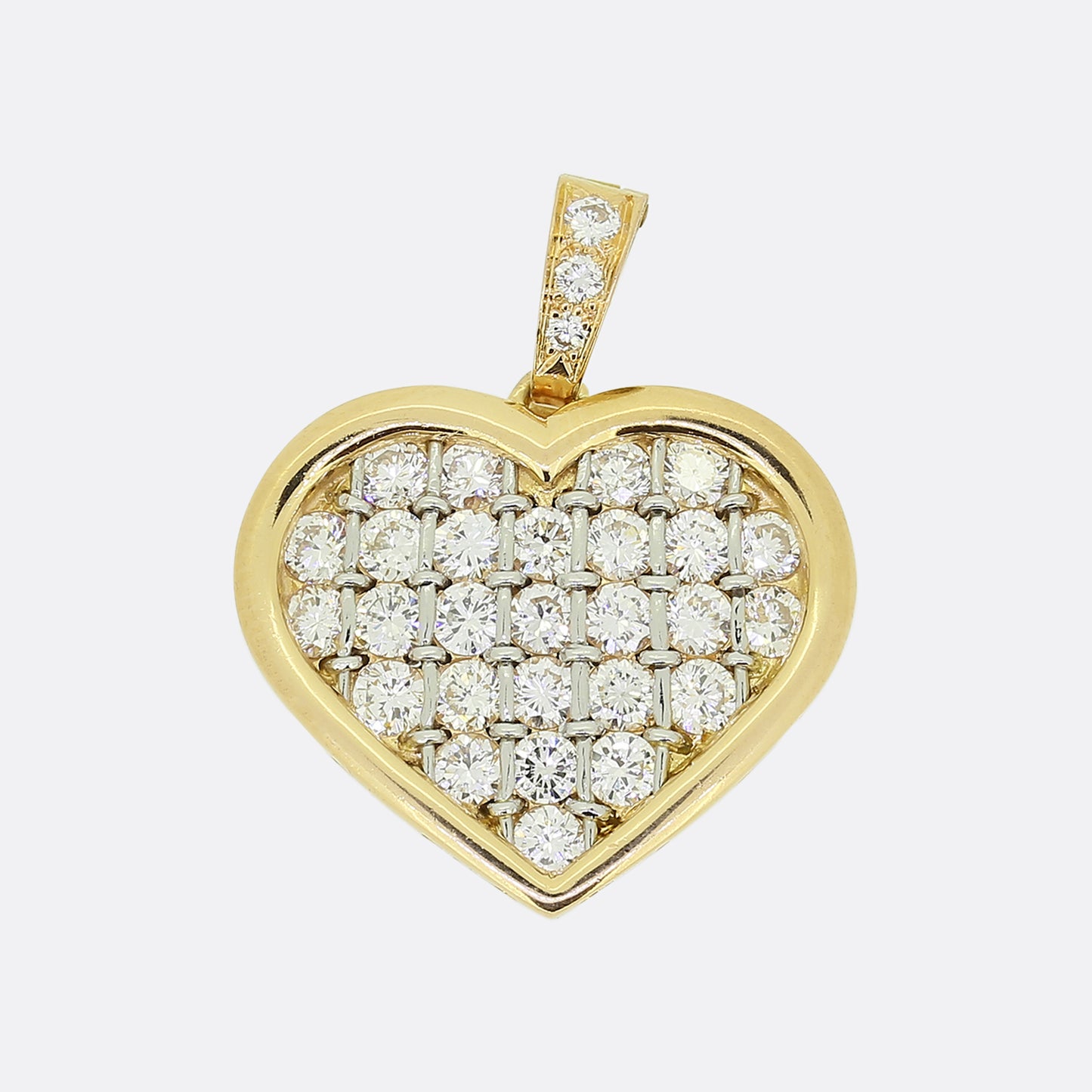 Cartier Love Heart Diamond Pendant Charm