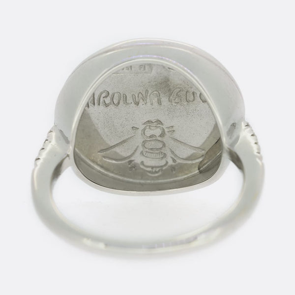 Carolina Bucci Diamond Moon Ring