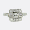 Art Deco Diamond Cluster Ring