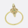 Vintage Emerald and Old Cut Diamond Ring