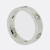 Cartier Three Diamond LOVE Ring Size R (59)