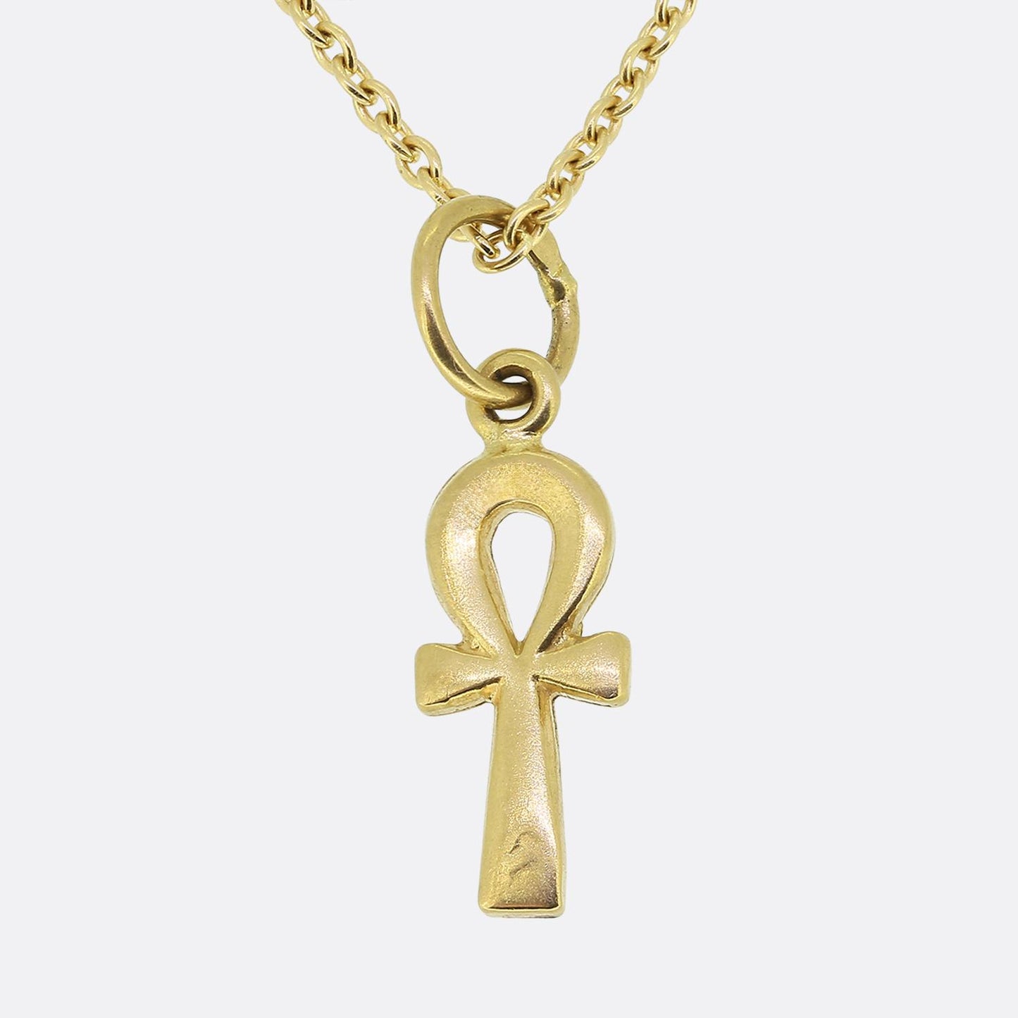 Vintage Egyptian Ankh Pendant Necklace
