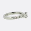 0.40 Carat Princess Cut Diamond Solitaire Engagement Ring