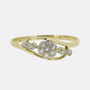 Vintage Rose Cut Diamond Flower Ring