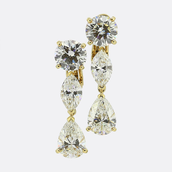 Cartier Diamond Drop Earrings