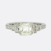 0.73 Carat Asscher Cut Diamond Engagement Ring