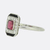 Art Deco Ruby Diamond and Onyx Ring