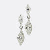 0.90 Carat Marquise Cut Diamond Drop Earrings