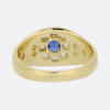 Edwardian Sapphire and Diamond Cluster Ring
