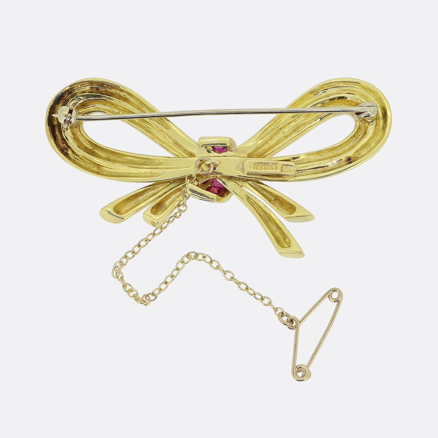 Tiffany & Co. Vintage Ruby Bow Brooch