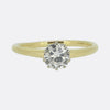 0.92 Carat Transitional Cut Diamond Solitaire Ring