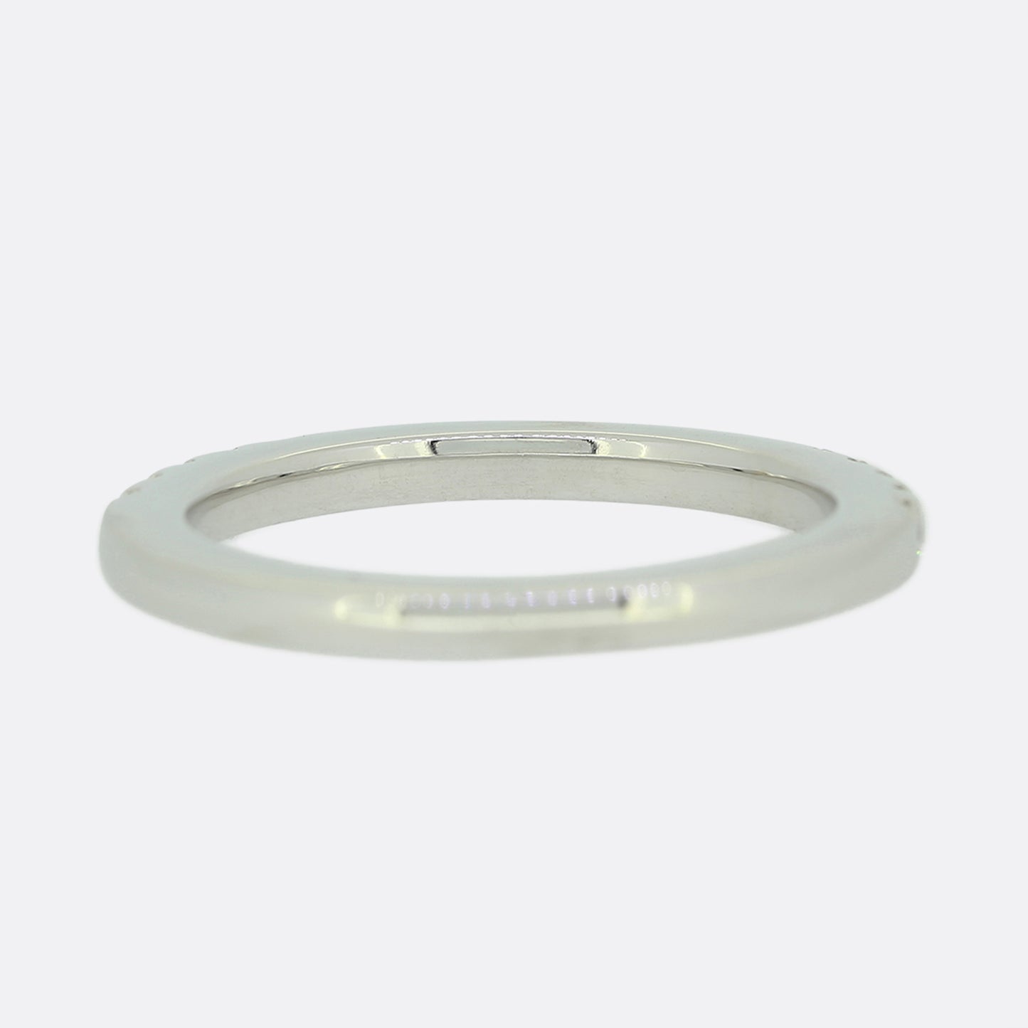 Diamond Half Eternity Wedding Band Ring Size I
