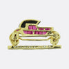 Vintage Ruby Onyx and Diamond Classic Car Brooch