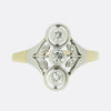 Edwardian Three-Stone Diamond Ring