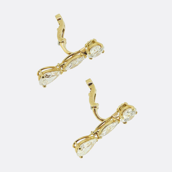 Cartier Diamond Drop Earrings