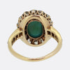 Edwardian Turquoise and Old Cut Diamond Cluster Ring