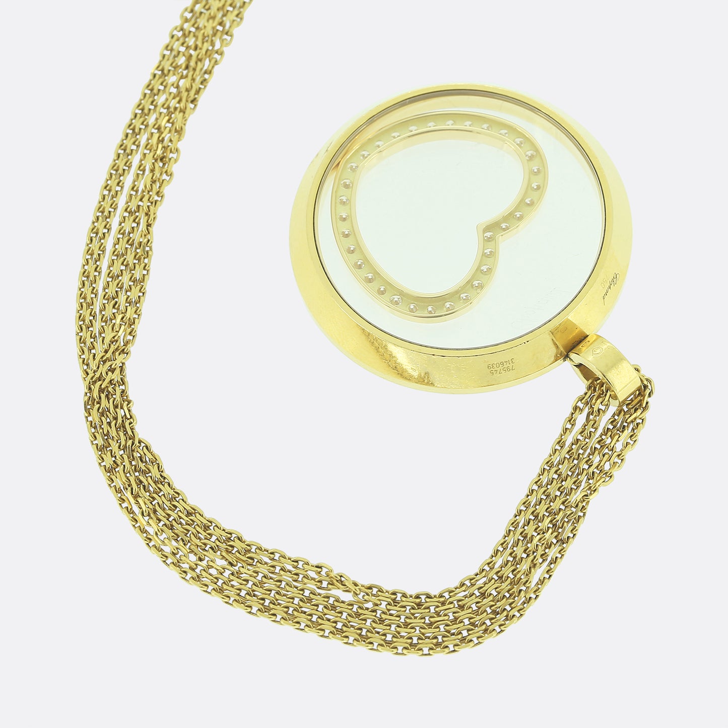 Chopard Happy Spirit Floating Heart Diamond Necklace