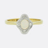 Vintage Opal and Diamond Ring