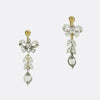 Victorian Diamond Bow Drop Earrings