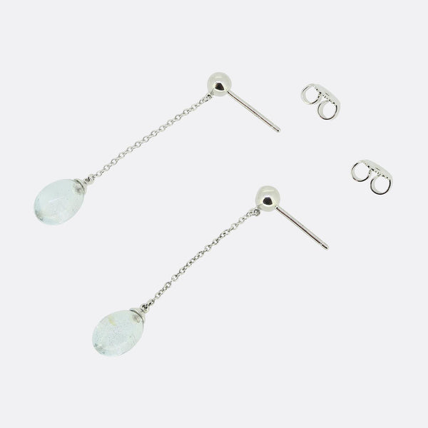 Tiffany & Co. Aquamarine Drop Earrings