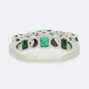 Emerald and Diamond Five Stone Ring