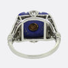 Art Deco Lapis Lazuli and Diamond Ring