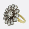 Victorian 4.0 Carat Diamond Flower Cluster Ring